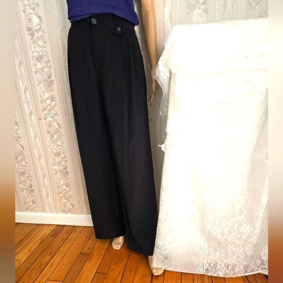 Black Dress Pants with Classic Wide-Leg Design NWT - Picture 9 of 9
